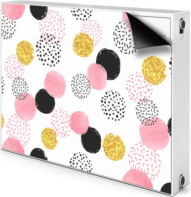 Produktbild von Magnet Radiator Magnet Mat Heizkörper Heizung Verkleidung Abdeckung 110x60 cm  - Geometrische, Punkte