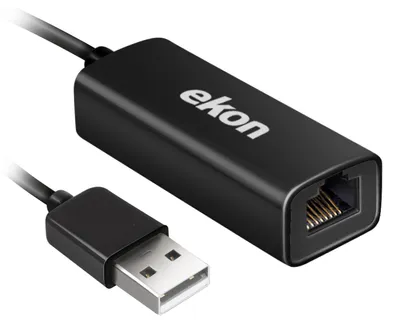 Imagen del producto de Adaptador EKON, conector USB-A a puerto LAN