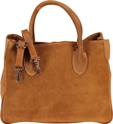 Produktbild von Hausfelder Manufaktur Handtasche Velours Braun onesize