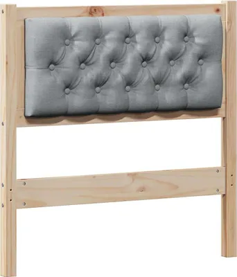 Produktbild von vidaXL Kopfteil Sonstiges Braun und hellgrau 75 cm Massivholz Kiefer