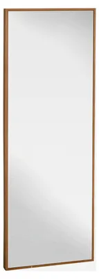 Produktbild von Wandspiegel Garderobenspiegel 125 x 45 cm Flurspiegel mit Holzrahmen Ganzkörperspiegel Hängespiegel für Schlafzimmer Natur