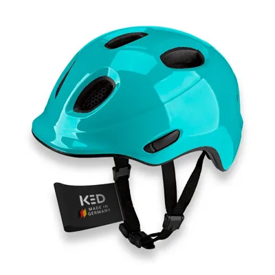 Produktbild von KED Meggy Spark Kinderfahrradhelm, Inmold, 360° Verstellsystem, Reflektoren, Insektenschutznetz, Leicht, Verstellbar,  Germany Farbe: Teal Glossy Größe: 50-55 (M)