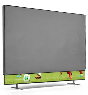 Produktbild von kwmobile 75" TV Abdeckung Indoor - Fernseher Hülle Bildschirmschutz Abdeckung - TV Bildschirm Staubschutzhülle - Fernsehabdeckung - Hellgrau