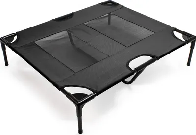 Produktbild von Outdoor Hundebett Hundereisebett Schlafplatz Katzenliege L 92 x 77 x 20 cm Schwarz bis 50 kg