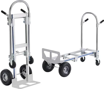 Produktbild von Famanu 2-in-1 Aluminium Faltbare Stechwagen – Tragfähigkeit 800 lbs (365 kg)