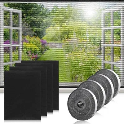 Zdjęcie produktu dla Samoprzylepne moskitiery okienne 130 x 150 cm, 4 sztuki