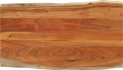 Produktbild von Tischplatte 110x60x3,8cm Rechteckig Massivholz Akazie Baumkante