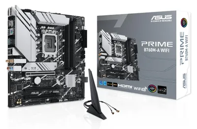 Productafbeelding van ASUS 90MB1EL0-M1EAY0 PRIME B760M-A WIFI // LGA1700, B760, USB3.2 Gen 2, WIFI6, moederbord
