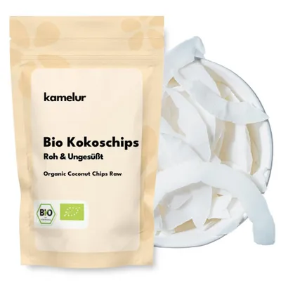 Produktbild von Kamelur® Bio Kokoschips roh & ungesüßt 500 g