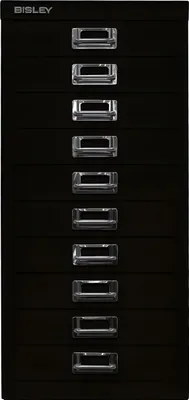 Produktbild von Schubladenschrank MultiDrawer schwarz H590xB279xT380mm 10 Schubl