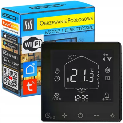 Produktbild von ESCO TC-710B WLAN Thermostat für Fußbodenheizung