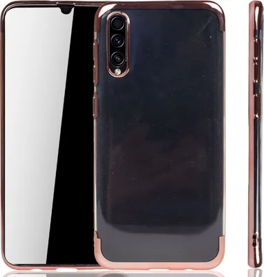 Zdjęcie produktu dla Etui na telefon komórkowy Samsung Galaxy A30s Rose Pink - Clear - TPU Silicone Case Backcover w kolorze Transparent Rose Pink