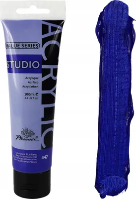 Produktbild von Künstlerische Ultramarinblau Acrylfarbe Phoenix 442 BlauTief 100ml