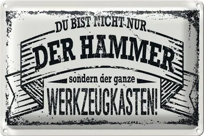 Produktbild von Blechschild Spruch 30x20cm Du bist nicht nur