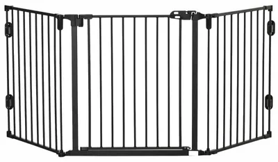 Immagine prodotto di Recinzione per cani – Recinzione di sicurezza per cani | Colore: Nero | Dimensioni: 202,5 x 2 x 76 cm