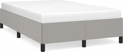 Produktbild von vidaXL Bettgestell ohne Matratze Hellgrau 120x190 cm Stoff