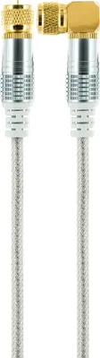 Produktbild von SAT-Anschlusskabel mit F-Winkelstecker 1,5 - 10 m 110 dB , Kabellänge:1,5 m