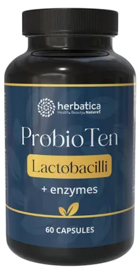 Obrázek produktu pro ProBio Laktobacily 10 & Enzymy - 60 kapslí - Herbatica