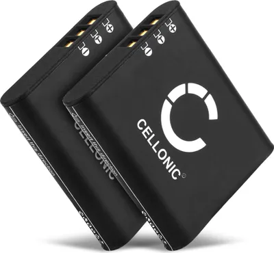 Produktbild von CELLONIC 2x Akku für Kamera Kompatibel mit Ricoh GR III, GR IIIx, G900, DB-110 - (1100mAh, 3.6V)