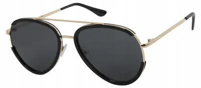 Produktbild von Haker H564A Piloten Sonnenbrille Schwarz-Gold UV-400