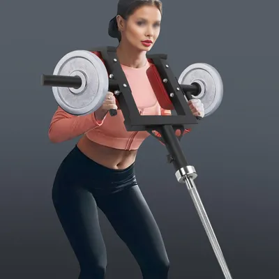 Immagine prodotto di Supporto regolabile per bilancieri, con imbottitura per le spalle, ideale per l'allenamento della forza e il fitness