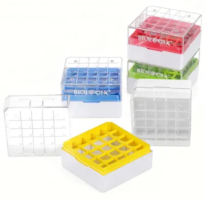 Productafbeelding van Verpakking van 5 cryoboxen voor cryogene opslag - microcentrifugeröertjes
