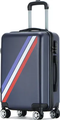 Produktbild von VERTICAL STUDIO "FRANCE" 20" Handgepäck Koffer mit Länder-Design, Teleskop-Griff, 4 Rollen, Zahlenschloss, 33L Volumen, leicht & robust | VS-158