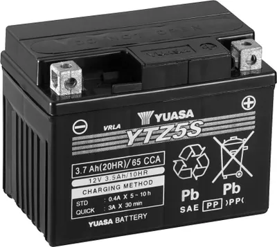 Produktbild von YUASA YTZ5S WC 12V 3,7Ah/C20 - 65A (EN) Motorradbatterie WF