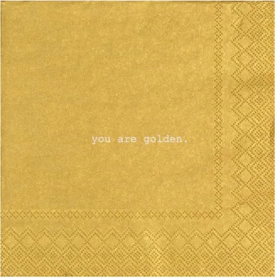 Produktbild von Räder Serviette 33x33cm, You are golden