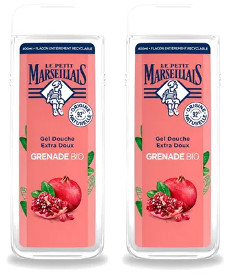 Produktbild von 2 x Le Petit Marseillais Bio Granatapfel Duschgel - 400 ml - Vorteilspackung - 2 Stücke