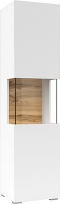 Produktbild von Vitrine Glora mit 1 Tür, Weiß, 140cm