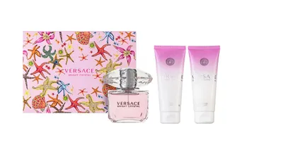 Produktbild von Versace Bright Crystal Eau de Toilette Set 50 ml + 50 ml Duschgel + 50 ml Körperlotion