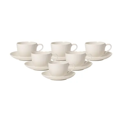 Produktbild von Villeroy & Boch For Me Kaffeetasse mit Untertasse 160 ml 6er Set