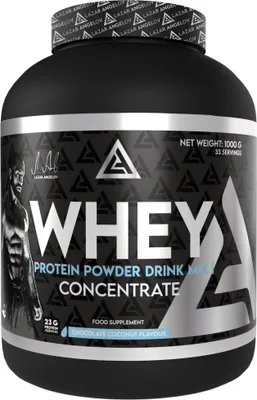 Immagine prodotto di Lazar Angelov Nutrition | LA Whey Protein Powder Drink Mix | Concentrato di cioccolato con cocco