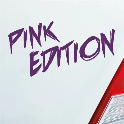 Produktbild von Auto Aufkleber Pink Edition Auto Car Tuning Motorrad 15x7 cm Lila Sticker Heckscheibenaufkleber