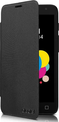 Produktbild von ALCATEL Flipcover FC5010 für Pixi 4 Schwarz Kunststoff Schutzhülle