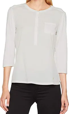 Produktbild von BRAX Damen Bluse Clarissa Blusenshirt / Langarmshirt beige Gr. 40