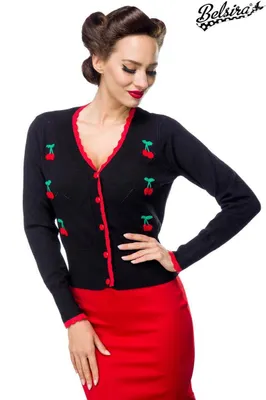 Produktbild von Belsira - Strickjacke mit Kirschen - S -
