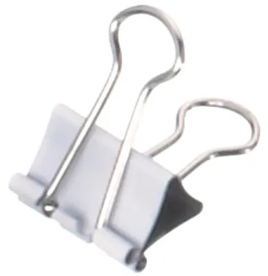 Immagine prodotto di MAUL Morsetti pieghevoli mauly® Acciaio per molle Metallo 12 pezzi 19 mm bianco
