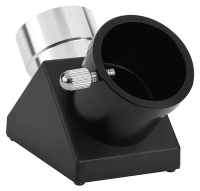 Productafbeelding van Omgoods - 1,25 inch adapter - Diagonale telescoopadapter - Hoogwaardige beeldkwaliteit - Zwart en zilver - Geschikt voor refractor en catadioptrisc...