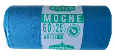 Zdjęcie produktu dla LDPE Worki na śmieci SIPEKO 60L 25szt. NIEBIESKIE
