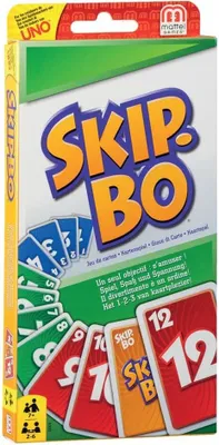 Zdjęcie produktu dla Mattel Games SKIP-BO, gra karciana, gra salonowa, gra rodzinna, gra dla dzieci, 52370