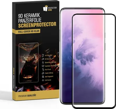 Produktbild von 6x 9D Keramik für Oneplus 7 Pro FULL-COVER Panzerfolie Displayschutz Panzerschutz Schutzfolie Displayfolie Folie ANTI-SHOK ANTI-BRUCH-ANTI-STOß