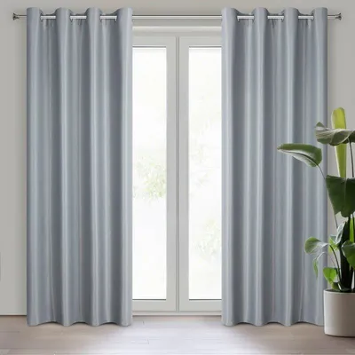Produktbild von Vorhang SELINA silber 140x250 cm  Ösen Ösenvorhang
