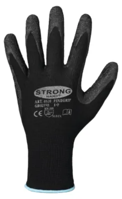 K046 Handschuh Finegrip Nylon mit Schrumpflatex EN 388 PSA II Gr. 9