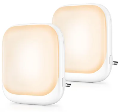 Produktbild von FOMYHEARD Nachtlicht Steckdose mit Dämmerungssensor, 2 Stück Nachtlicht Kinder mit 3 Helligkeit Dimmbar für Schlafzimmer, Gang, Küche, Wohnzimmer, Badezimmer