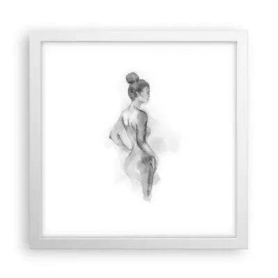 Produktbild von Gerahmtes Poster - Weißer Rahmen - Frau Körper Stück - 30x30 cm - Wand Bild - Wanddeko - Wandbilder - Kunstposter - Wandposter - Bilderrahmen - Bilder - Kunstdruck - Wanddekoration - P2WAC30x30-4995