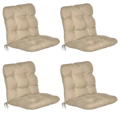 Produktbild von Beautissu 4er Set Niedriglehner Auflagen Set Flair NL, 100x50x8cm, Natur