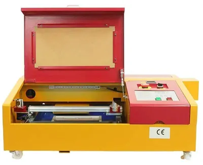 Obrázek produktu pro Laserový gravírovací a řezací stroj, vysoká přesnost, snadné ovládání, žlutý