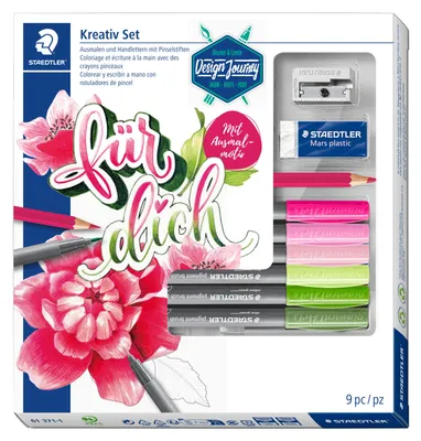 Zdjęcie produktu dla STAEDTLER Pigment Arts Brush Lettering 9-teilig – 4er Vorteilset